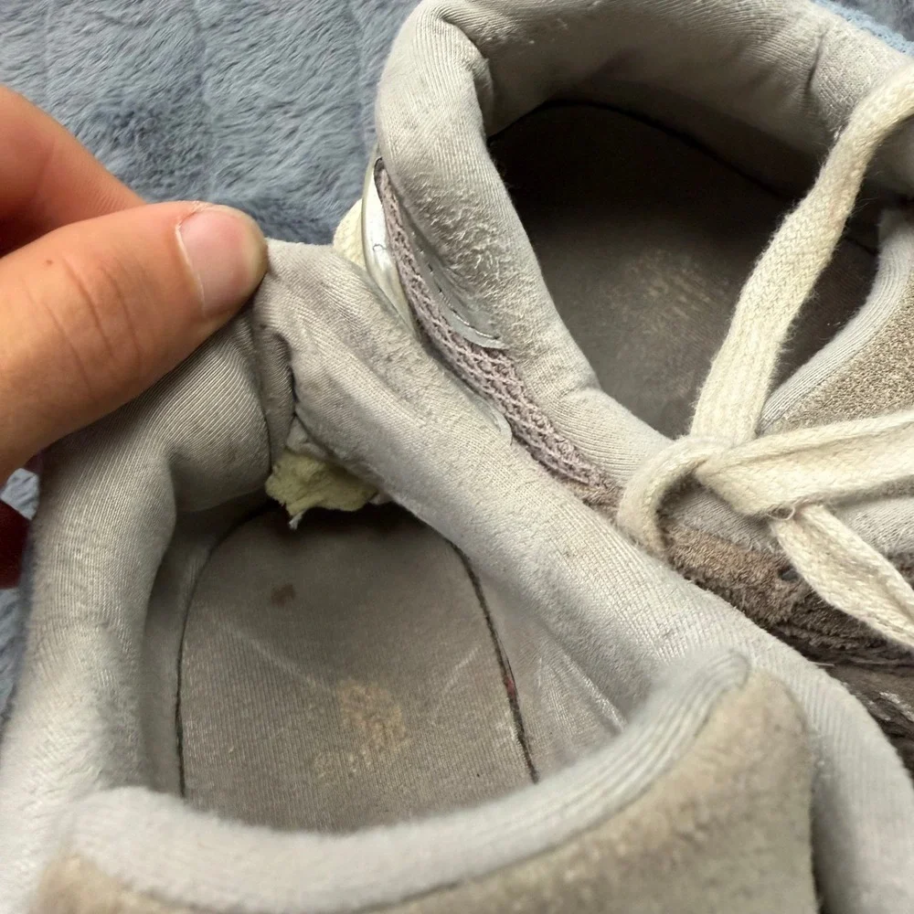 New Balance 9060 Tan Light Blue Grey Suede Mesh Sneakers U9060FNA Mens 7.5